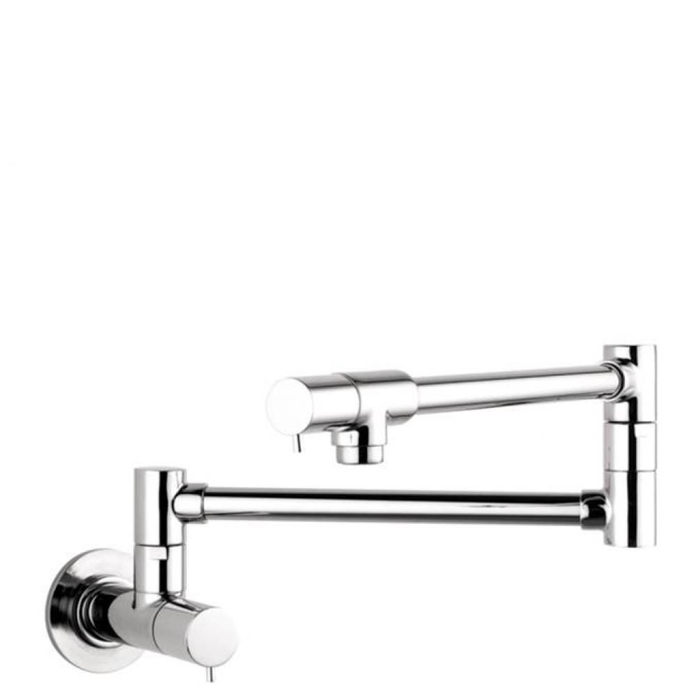 Modern Wall-Mounted Pot Filler in Chrome