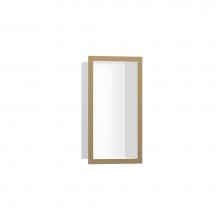 Hansgrohe 56096140 - XtraStoris Individual Wall Niche Matte White with Design Frame 12''x 6''x 4&ap