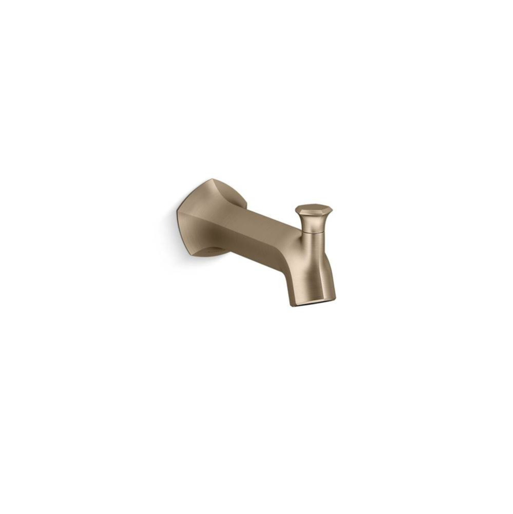 Occasion® Wall-mount bath spout with Straight design and diverter