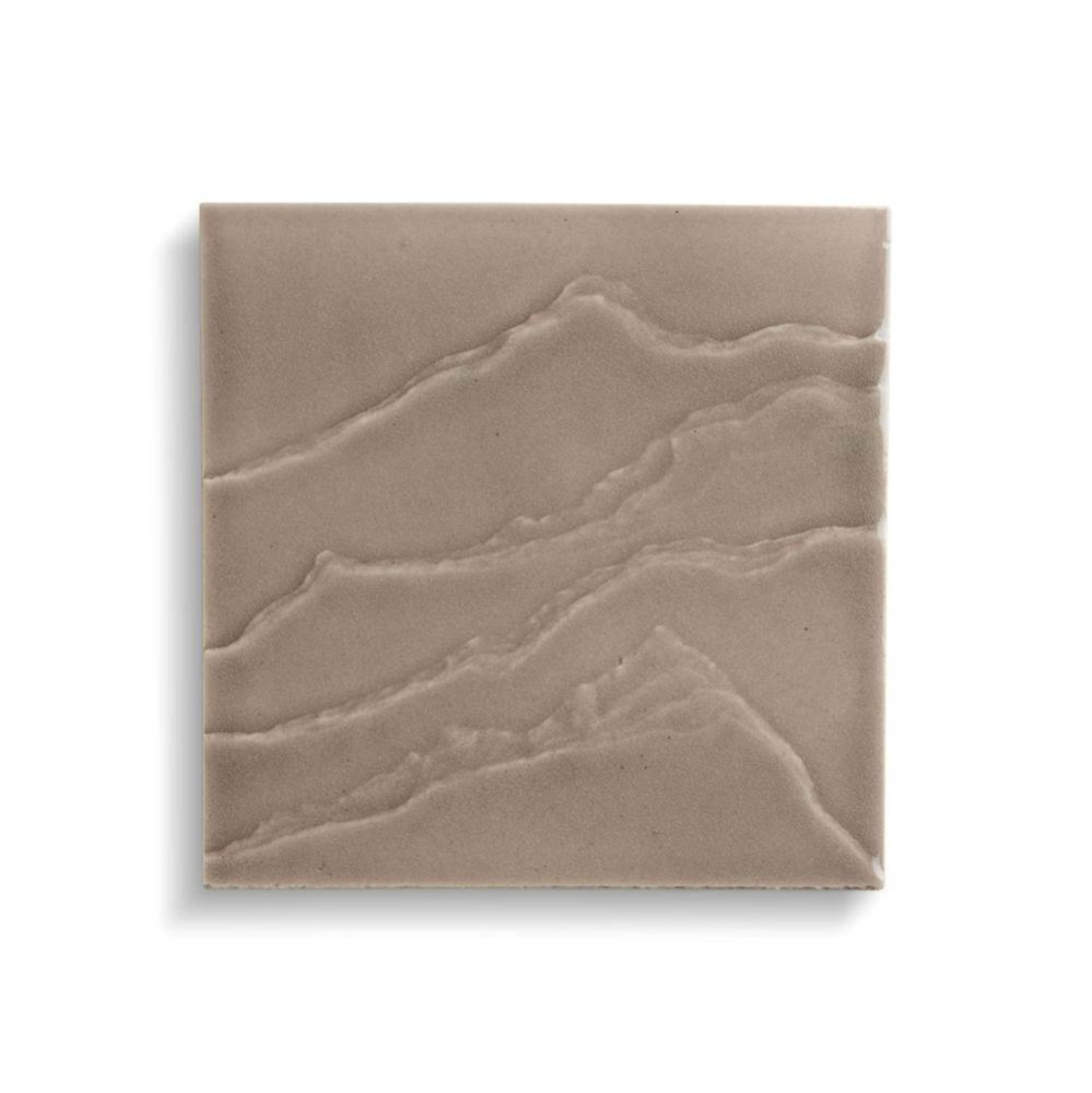 Landshapes™ by Daniel Arsham 6'' x 6'' feature tile produced by the KOHLER W