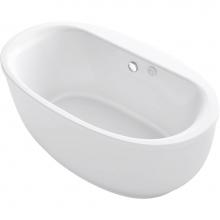 Kohler 1967-GH-0 - Sunstruck® 65-1/2'' x 35-1/2'' oval freestanding Heated BubbleMassage™