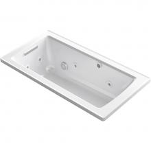 Kohler 1947-XHGH-0 - Archer® 60'' x 30'' drop-in Heated BubbleMassage™ air bath with whirlpo