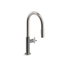 Kohler 28670-3RT2-TT - Billet™ Touchless pull-down kitchen sink faucet with two-function sprayhead