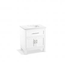 Kohler 28380-ASB-0 - Quo® 30'' bathroom vanity cabinet with sink and quartz top