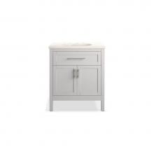 Kohler 39604-ASB-AGA - Hadron™ 30'' bathroom vanity cabinet with sink and quartz top