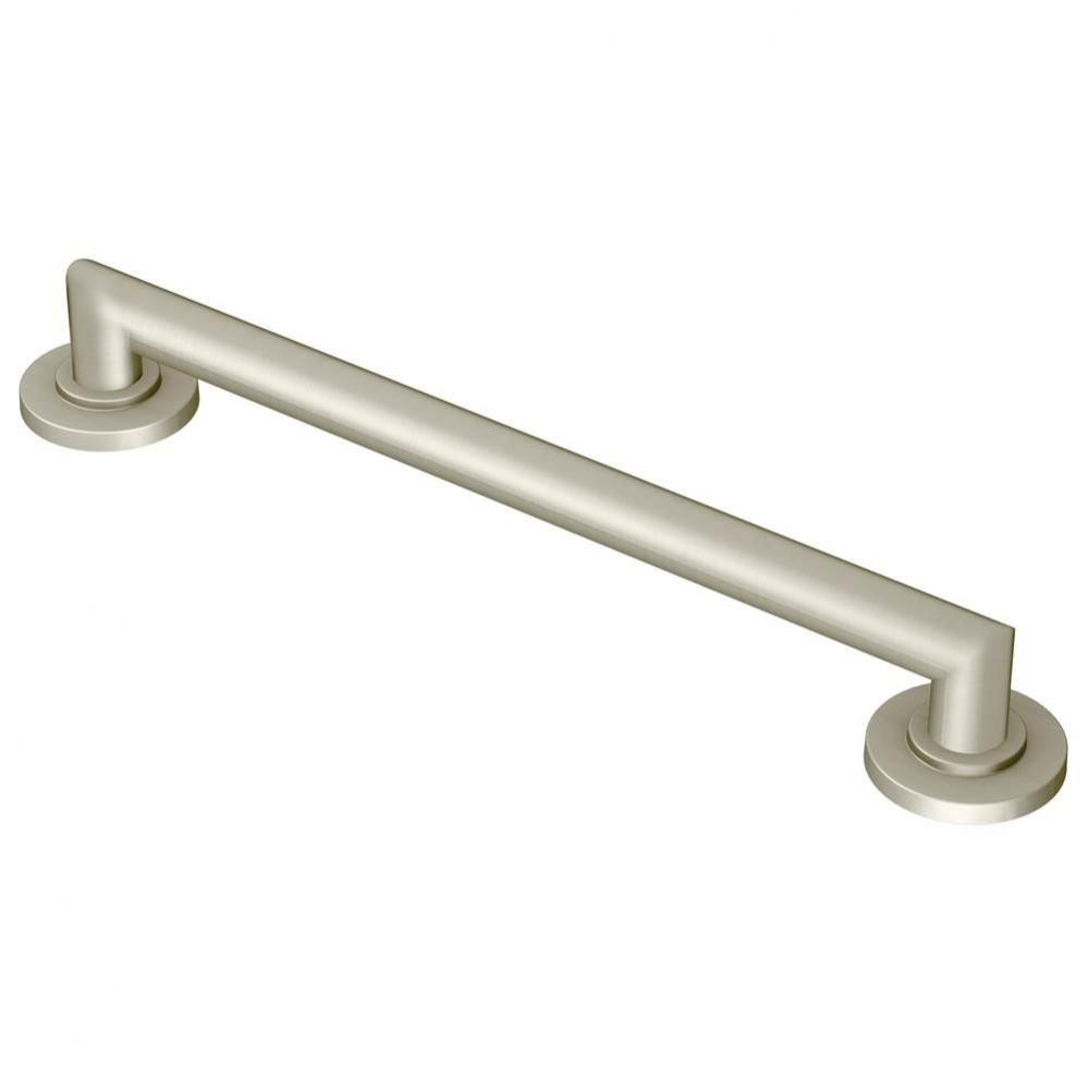 Bathroom Safety 24-Inch Stainless Steel Modern Bathroom Grab Bar, Brushed Nickel