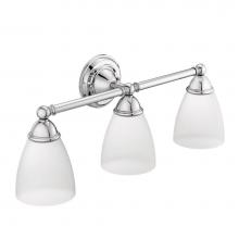 Moen YB2263CH - Chrome Three Globe Bath Light