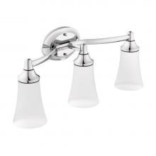 Moen YB2863CH - Chrome Three Globe Bath Light