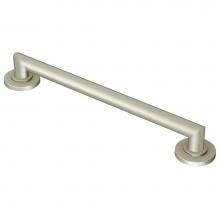 Moen YG0824BN - Bathroom Safety 24-Inch Stainless Steel Modern Bathroom Grab Bar, Brushed Nickel