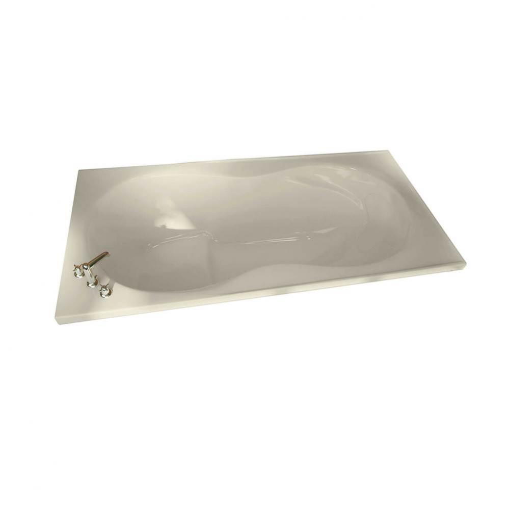 Melodie 66 x 33 Acrylic Alcove Center Drain Combined Hydromax & Aerofeel Bathtub in Bone