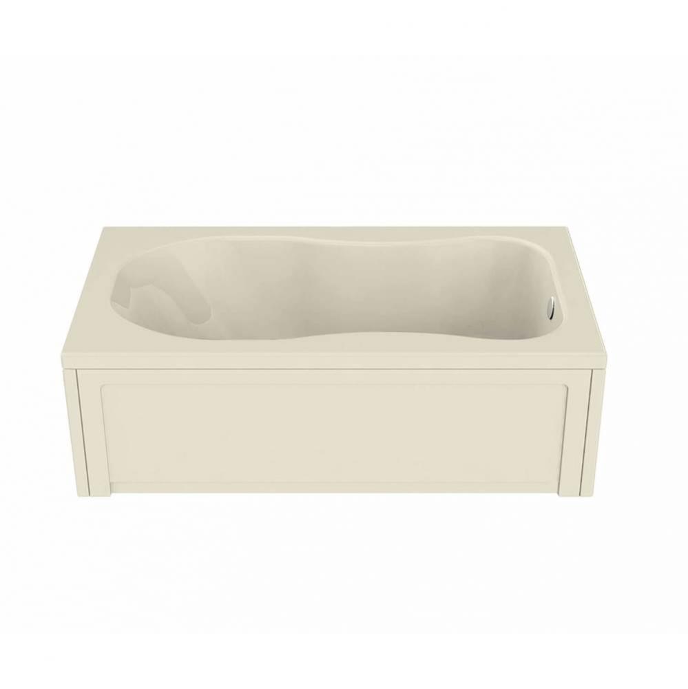 Topaz 6036 Acrylic Alcove End Drain Combined Hydromax & Aerofeel Bathtub in Bone