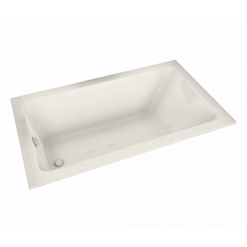 Pose 6030 Acrylic Drop-in End Drain Whirlpool Bathtub in Biscuit