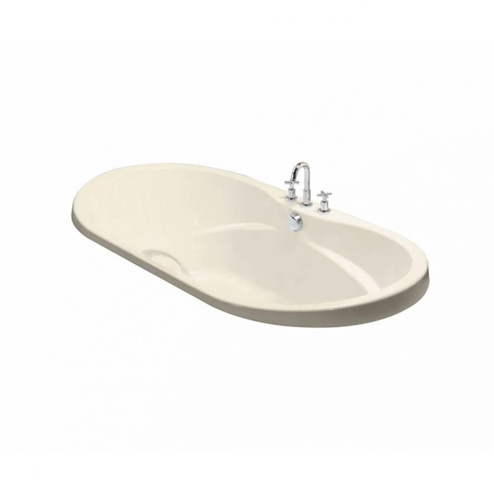 Living 6642 Acrylic Drop-in Center Drain Hydromax Bathtub in Bone