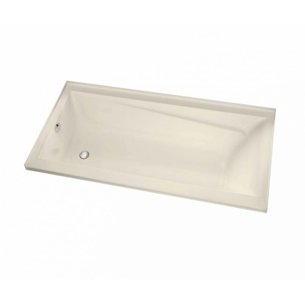 Exhibit 6036 IF Acrylic Alcove Left-Hand Drain Whirlpool Bathtub in Bone