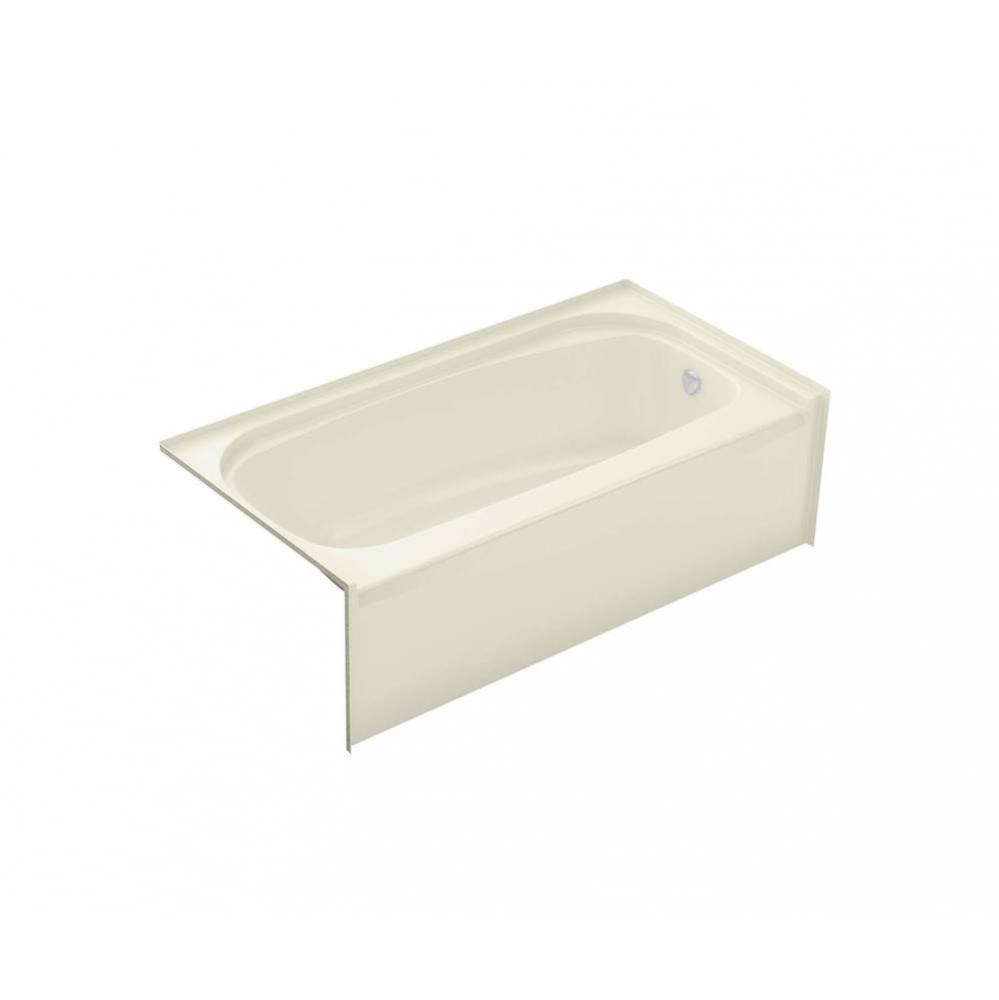 TOF-3060 59.75 in. x 29.875 in. Alcove Bathtub with Right Drain in Bone