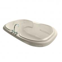 Maax 101058-004-004-100 - Calla 6042 Acrylic Drop-in Center Drain Hydromax Bathtub in Bone