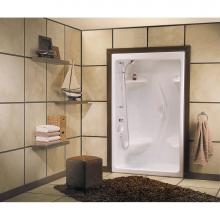 Maax 101139-000-001-104 - Stamina 48-I 51 x 36 Acrylic Alcove Center Drain One-Piece Shower in White