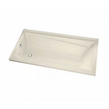 Maax 105514-L-000-004 - Exhibit 6032 IF Acrylic Alcove Left-Hand Drain Bathtub in Bone