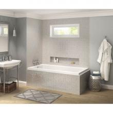 Maax 106202-L-003-001 - Pose 6032 IF Acrylic Corner Left Left-Hand Drain Whirlpool Bathtub in White