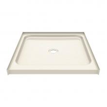 Maax 145027-000-004 - SPL AFR 35.875 in. x 36 in. x 7.875 in. Square Alcove Shower Base with Center Drain in Bone