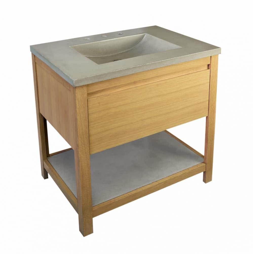 30'' Solace Vanity in Sunrise Oak - Top sold separately