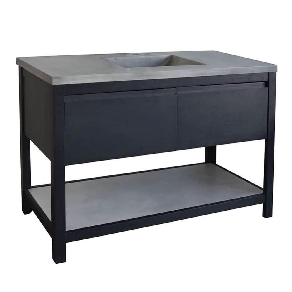 48'' Solace Vanity in Midnight Oak - Top sold separately