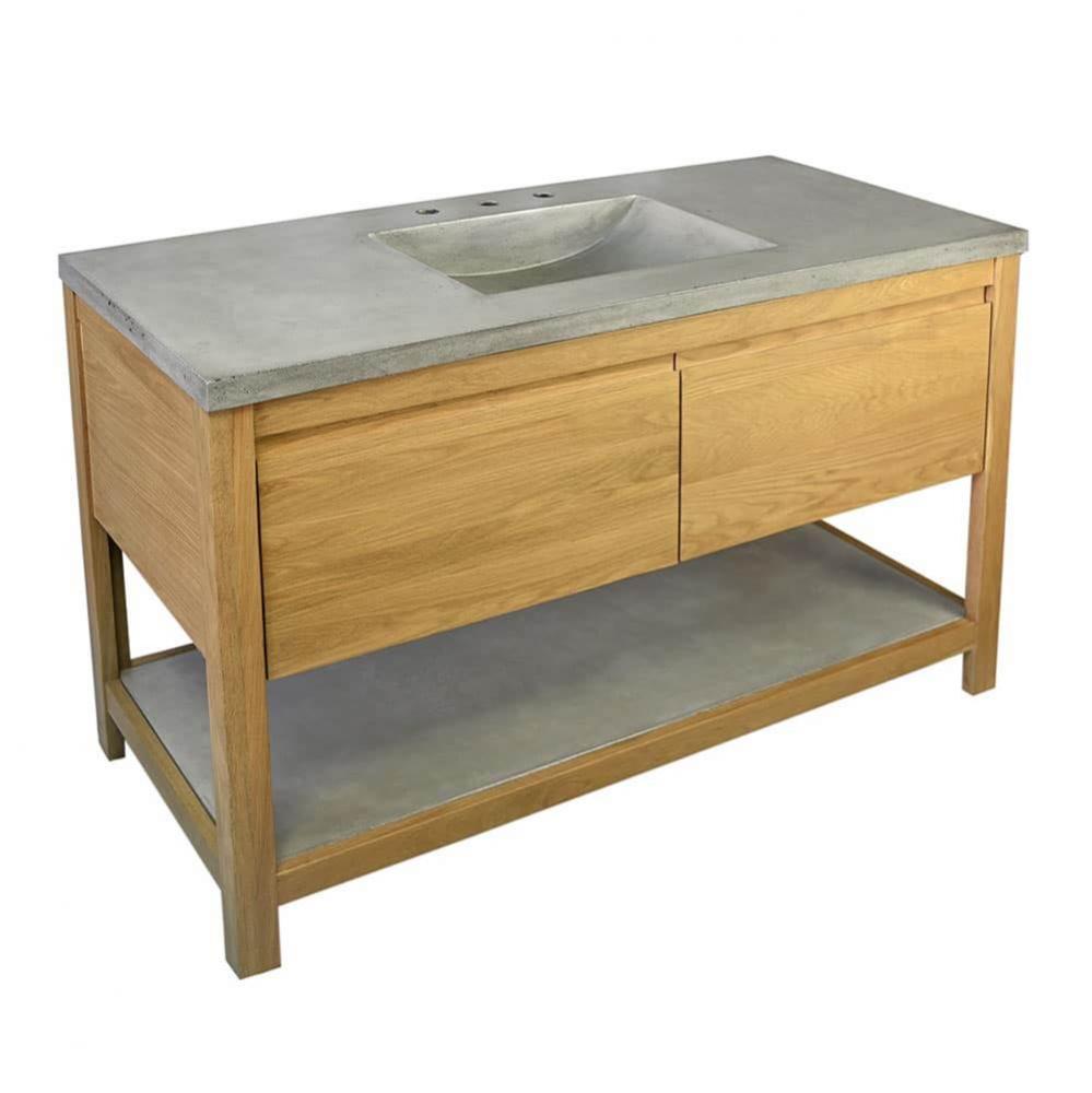 48'' Solace Vanity in Sunrise Oak - Top sold separately