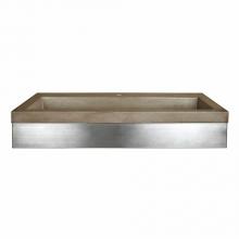 Native Trails VNS36S-NSL3619-E - 36'' Zaca Vanity Base with NativeStone Trough in Earth