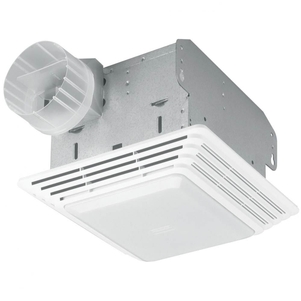 50 CFM Ceiling Bathroom Exhaust Fan with Light