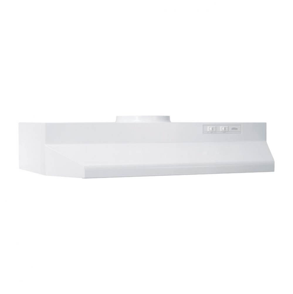 30-Inch Under-Cabinet Range Hood w/ Easy Install System, 230 Max Blower CFM, White