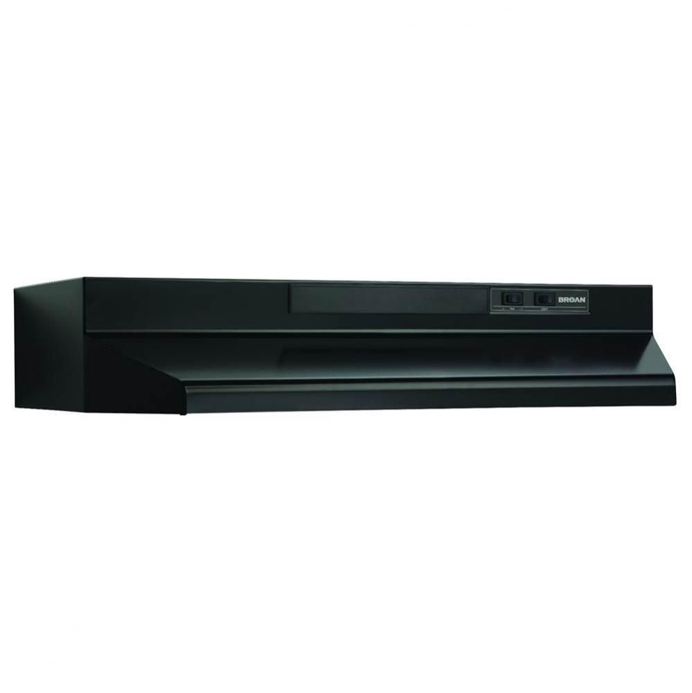 30-Inch Convertible Under-Cabinet Range Hood w/ Easy Install System, 260 Max Blower CFM, Black