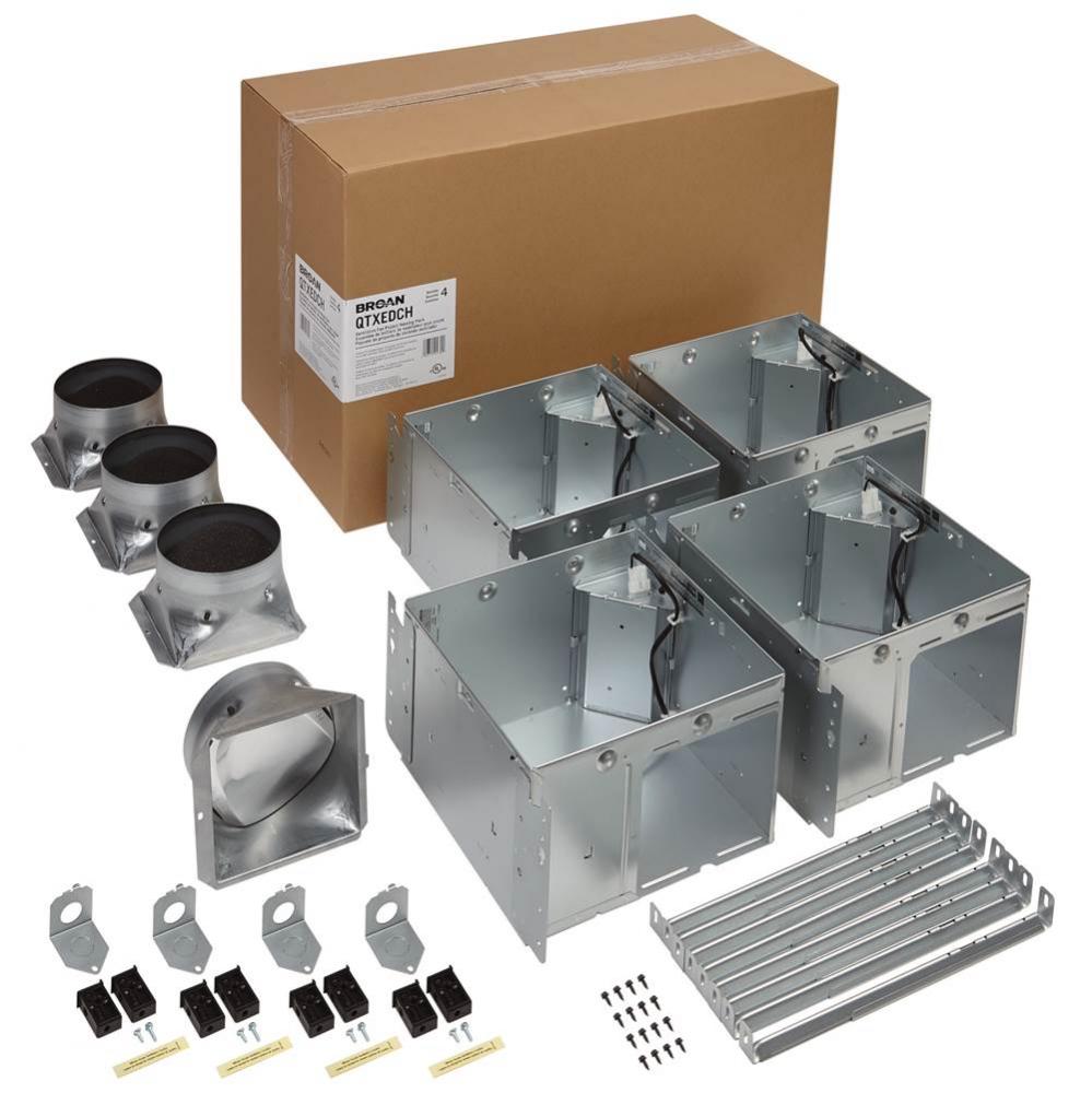 QT DC Series 110-130-150 Selectable CFM Housing Pack, <0.3-0.4-0.7 Sones, ENERGY STAR® Cer