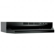 Broan Nutone BUEZ130BL - 30-Inch Ductless Under-Cabinet Range Hood w/ Easy Install System, Black