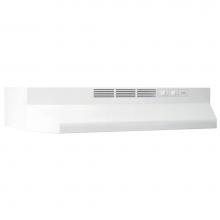 Broan Nutone BUEZ121WW - 21-Inch Ductless Under-Cabinet Range Hood w/ Easy Install System, White