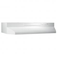 Broan Nutone F403011 - 30-Inch Convertible Under-Cabinet Range Hood, 230 Max Blower CFM, White-on-White