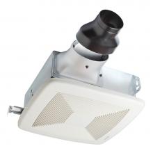 Broan Nutone LP80 - LoProfile 80 CFM Ceiling/Wall Exhaust Fan for Bathroom or Garage with 4 in. Oval Duct or 3 in. Rou