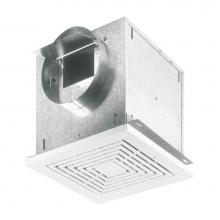 Broan Nutone L100 - Broan LOSONE SELECT 109 cfm High Capacity Ceiling Mount Ventilation Fan, 0.9 Sones