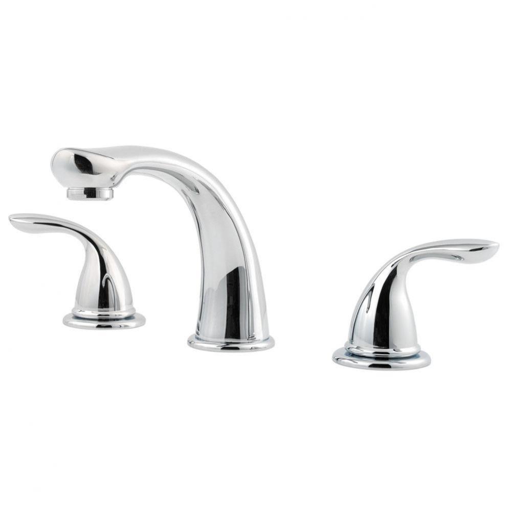 Pfirst Series 2-Handle Complete Roman Tub Trim in Polished Chrome