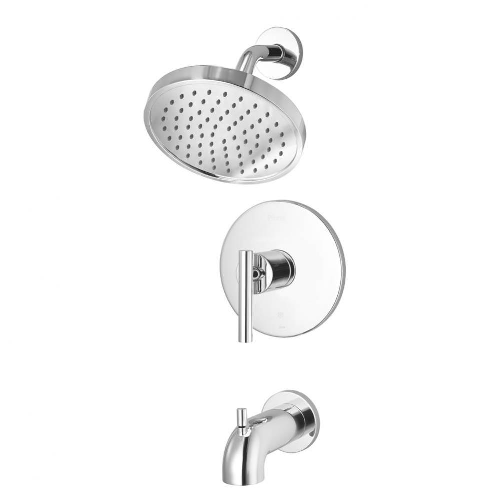 Contempra 1-Handle Tub And Shower Trim Kit in Polished Chrome