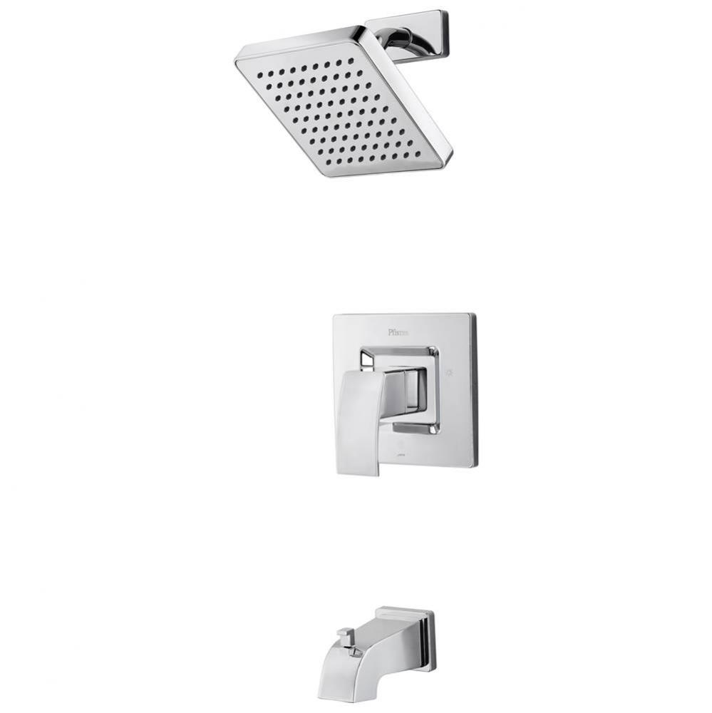 Kenzo 1-Handle Tub And Shower Trim Kit in Polished Chrome