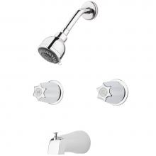 Pfister LG03-6120 - Pfister 2-Handle Tub & Shower Faucet with Metal Knob Handles in Polished Chrome