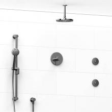 Riobel KIT#3545RUTMC-6-EX - Type T/P (thermostatic/pressure balance) 1/2'' coaxial 3-way system, hand shower rail, e