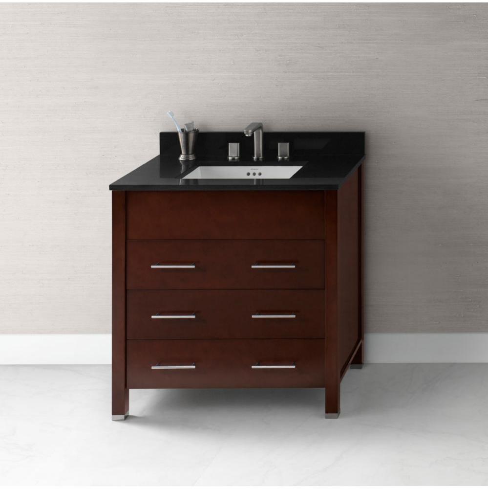 31'' Kali Bathroom Vanity Base Cabinet in Dark Cherry