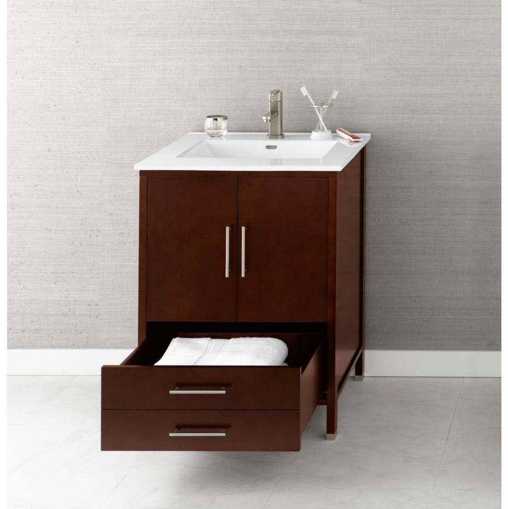 24'' Juno Bathroom Vanity Cabinet Base in Dark Cherry