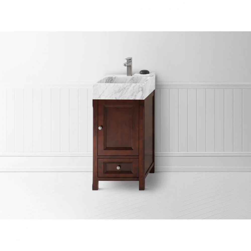 18'' Juliet Bathroom Vanity Cabinet Base in Vintage Walnut