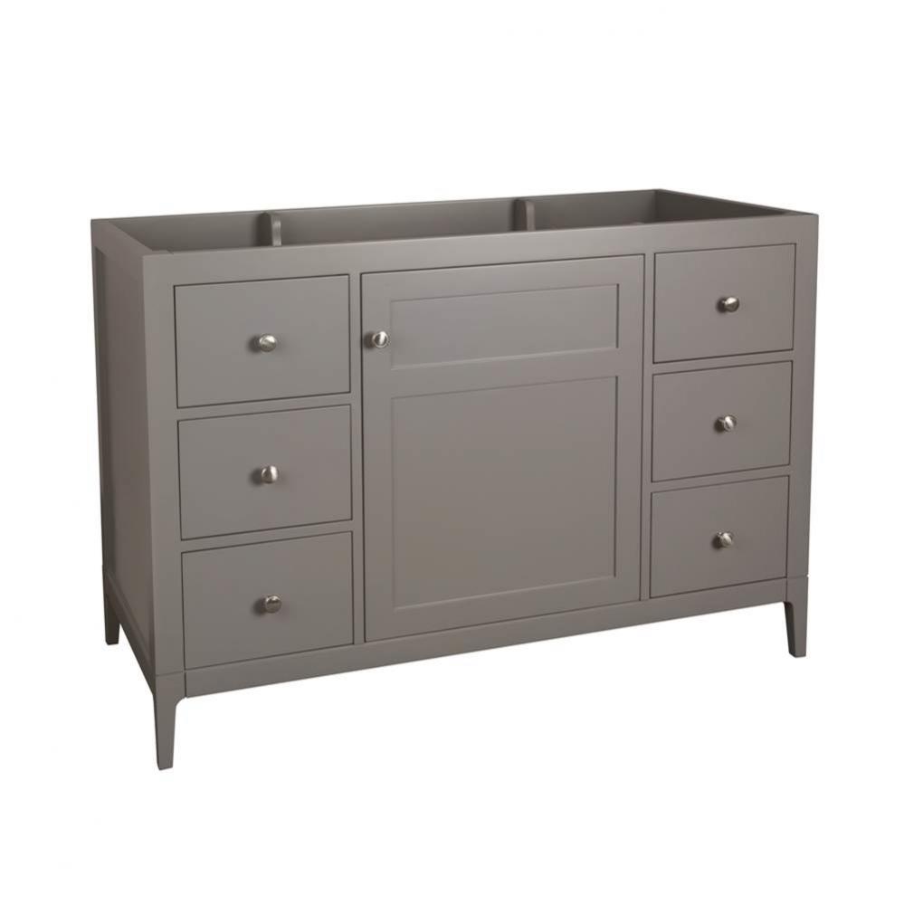 48'' Briella Bathroom Vanity Cabinet Base with Tapered Leg in Empire Gray