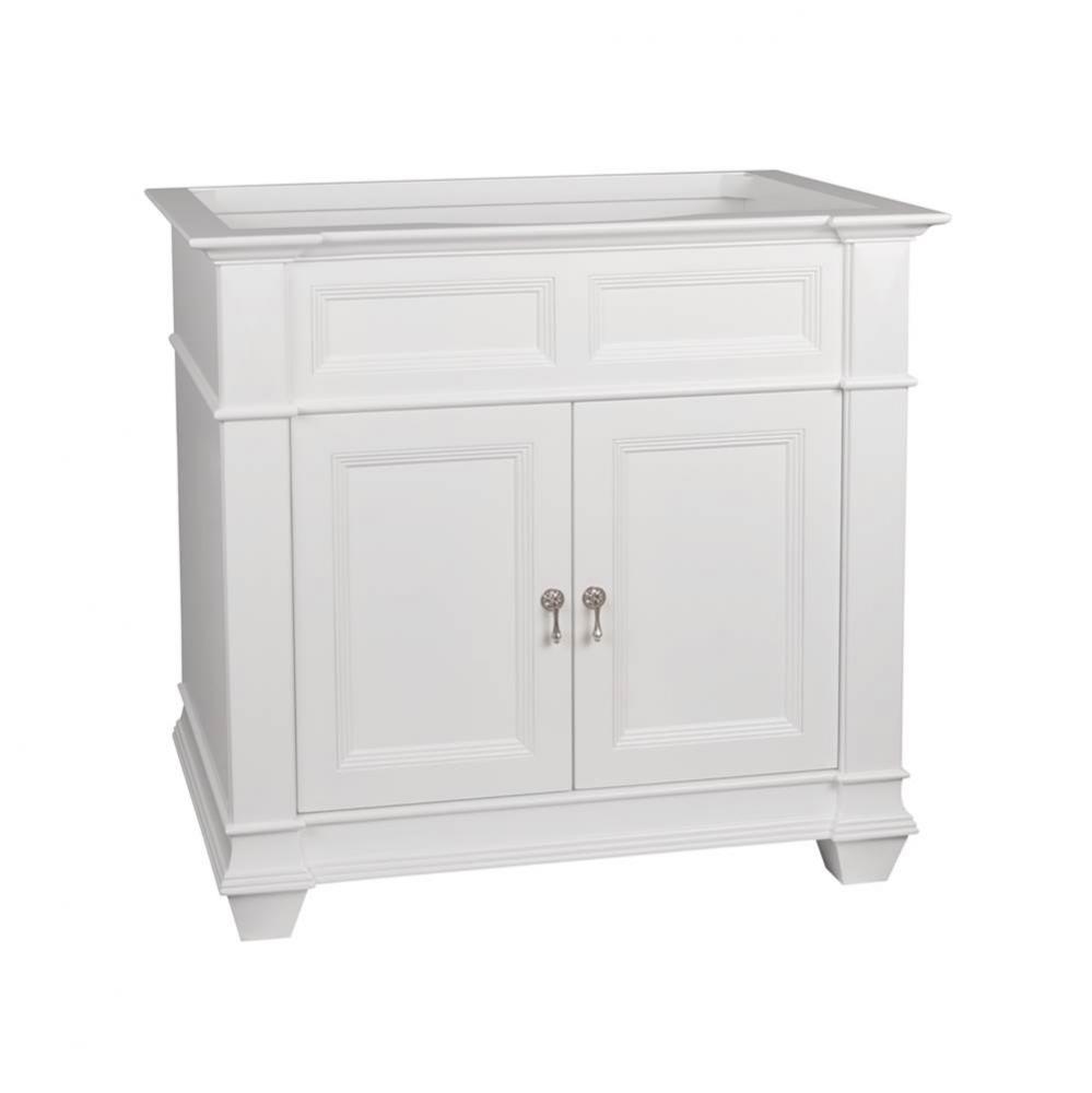 36'' Torino Bathroom Vanity Cabinet Base in White