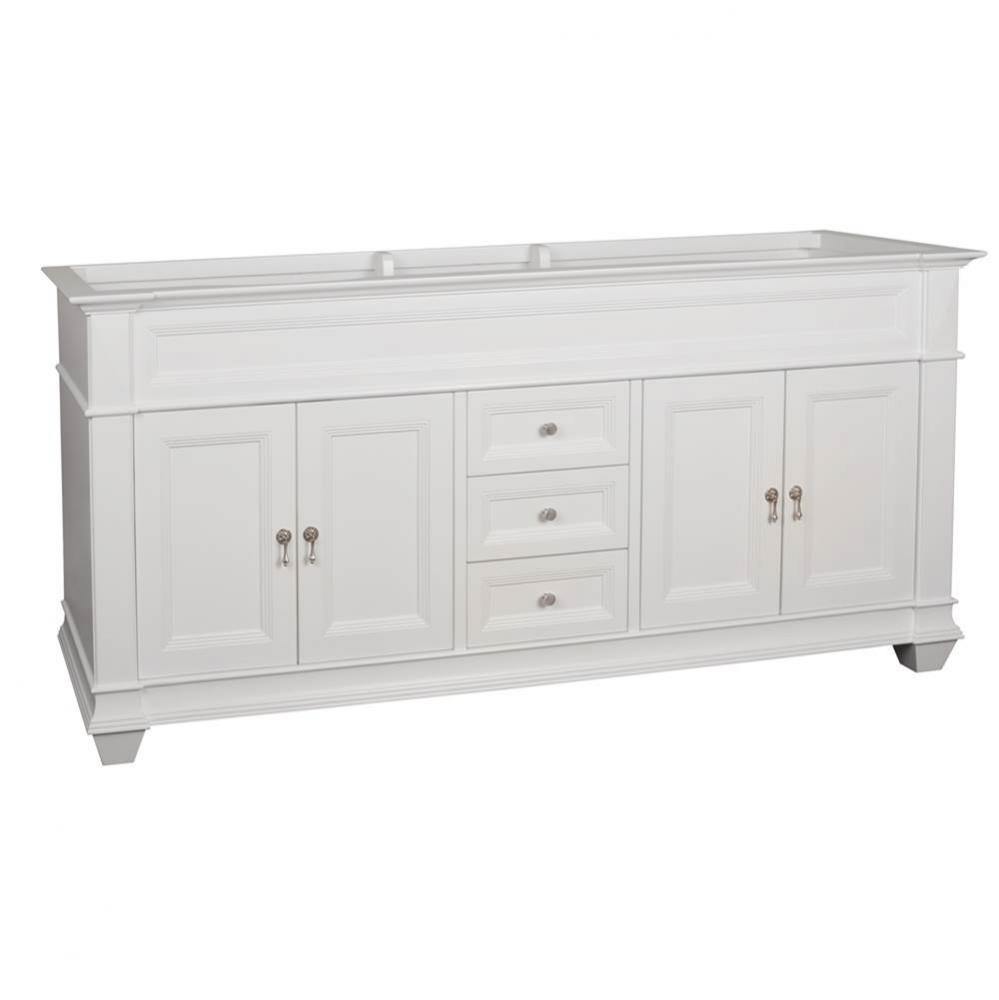 72'' Torino Bathroom Vanity Cabinet Base in White