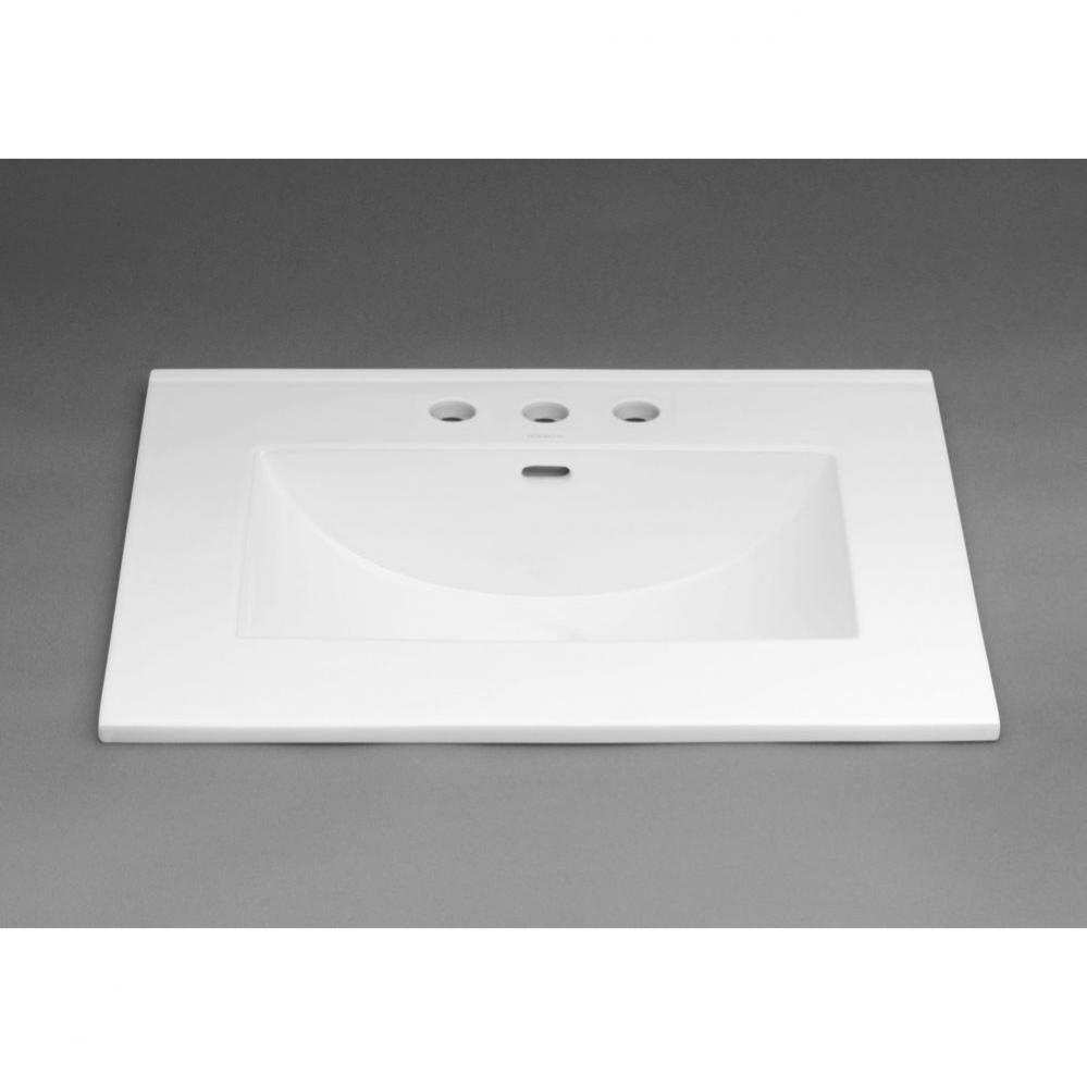 31'' Kara™ Ceramic Sinktop with 8'' Widespread Faucet Hole in White