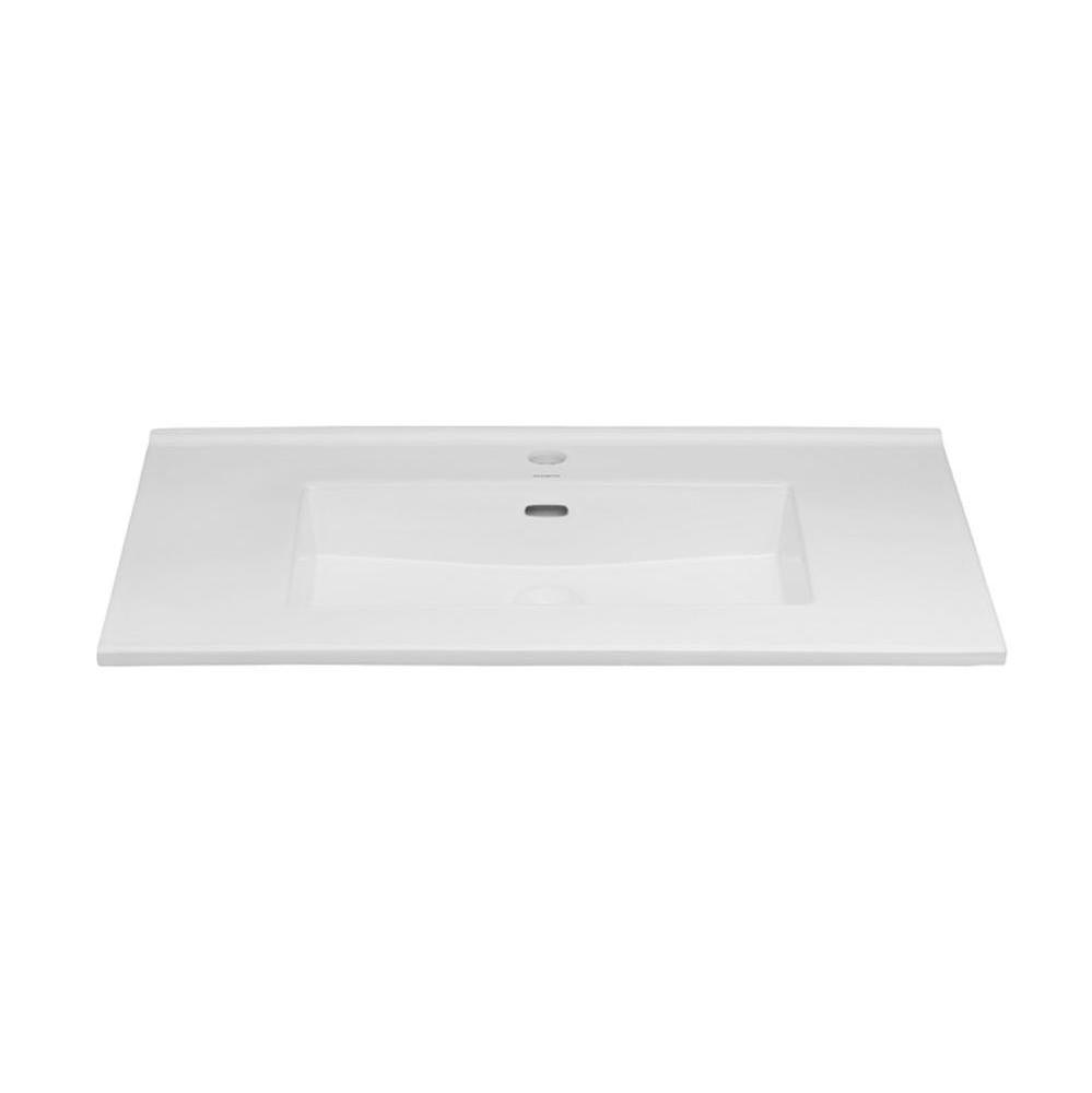 32'' Larisa™ Ceramic Sinktop with Single Faucet Hole in White